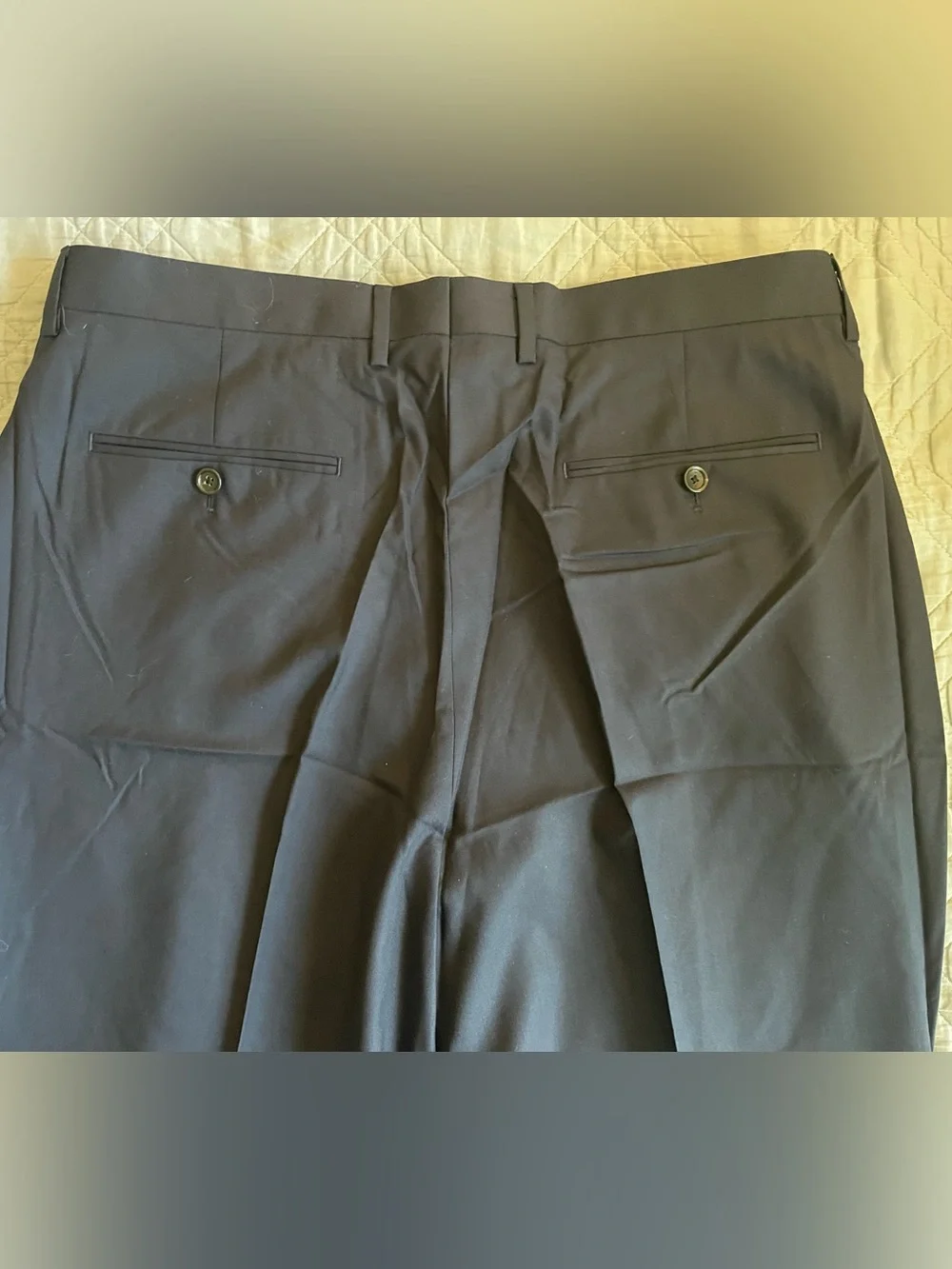 J. CREW Crosby Classic-fit suit pant in Italian wool Deep Navy 34/30 $250 BT800